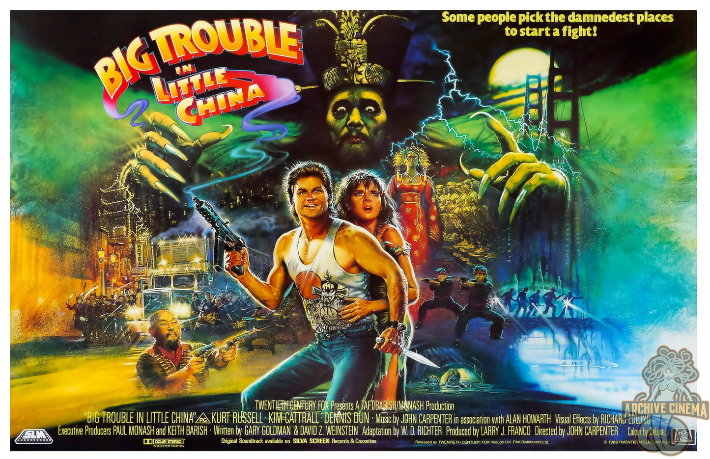 Big Trouble in Little China -- Deluxe 11" x 17" Poster Art Print || John Carpenter! Kurt Russell!