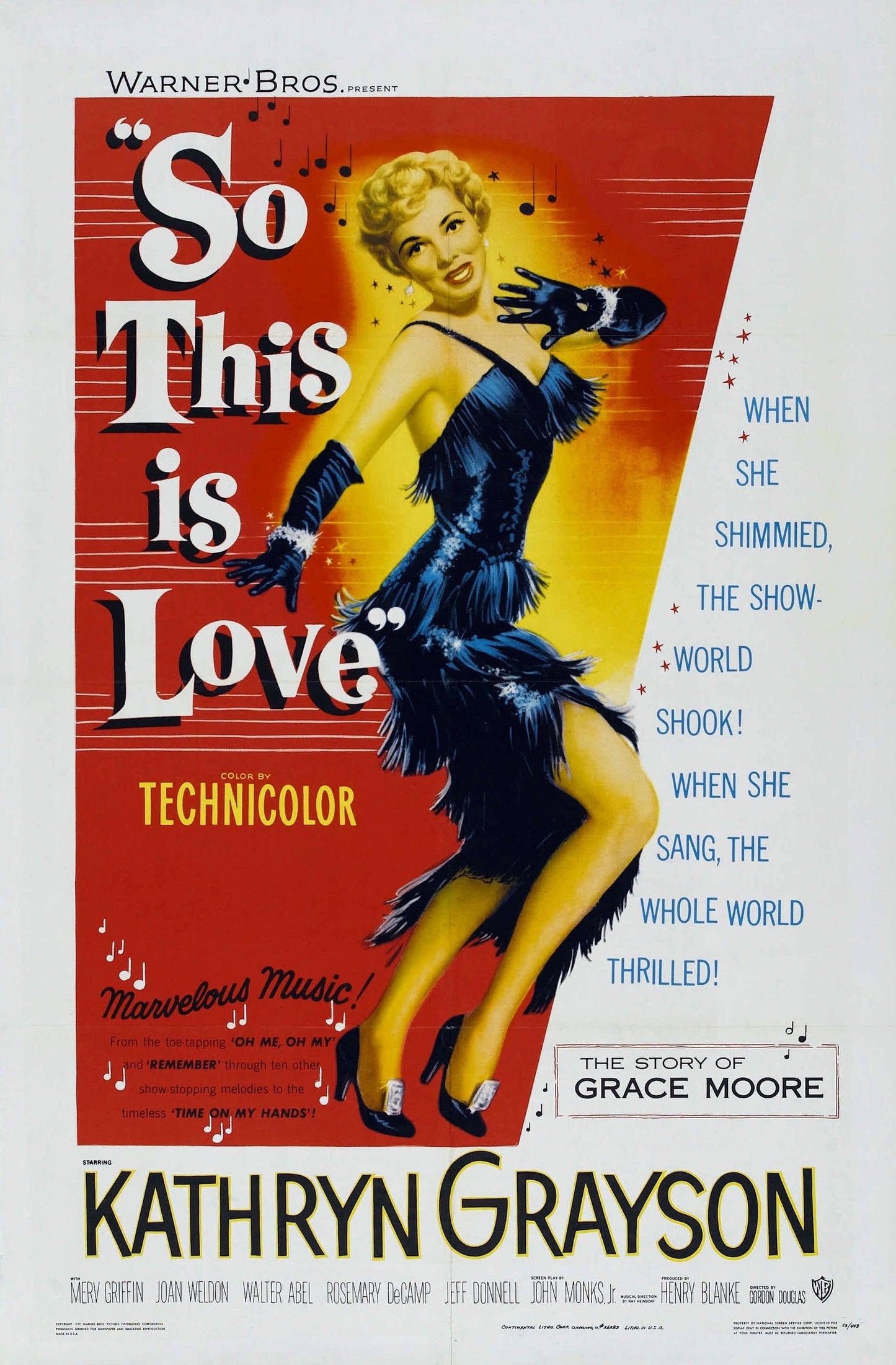 So This Is Love -- 11" x 17" Deluxe Poster Art Print || Kathryn Grayson Biopic!