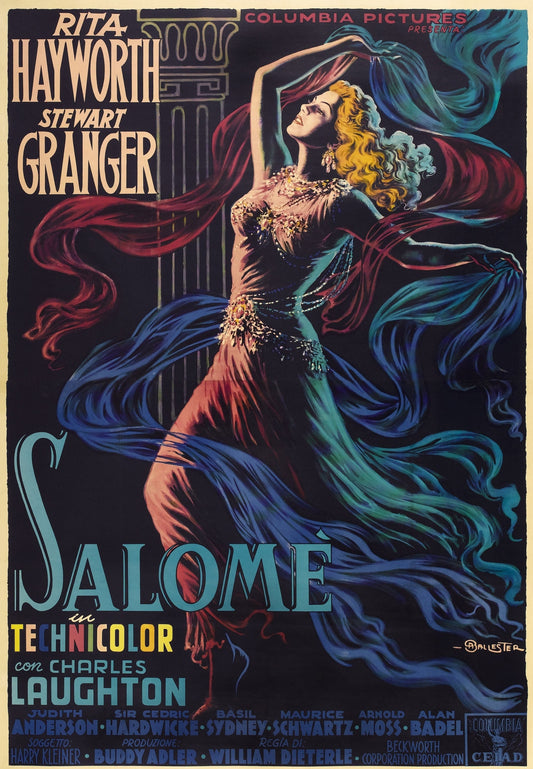 Salome -- 11" x 17" Deluxe Poster Art Print || Rita Hayworth! Stewart Granger! Charles Laughton!