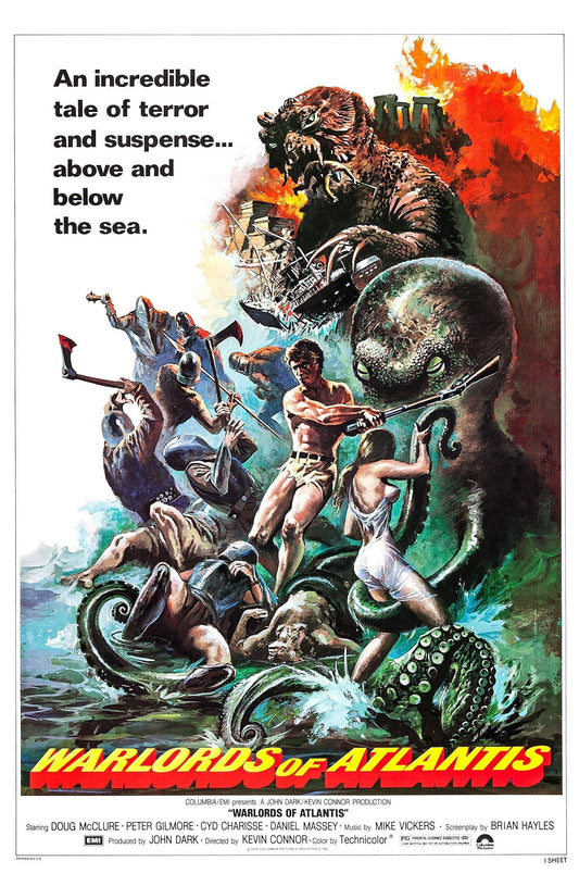 Warlords of Atlantis -- 11" x 17" Deluxe Art Poster Print || Beneath the Sea Scum vs. Decent Human Surface Dwellers!