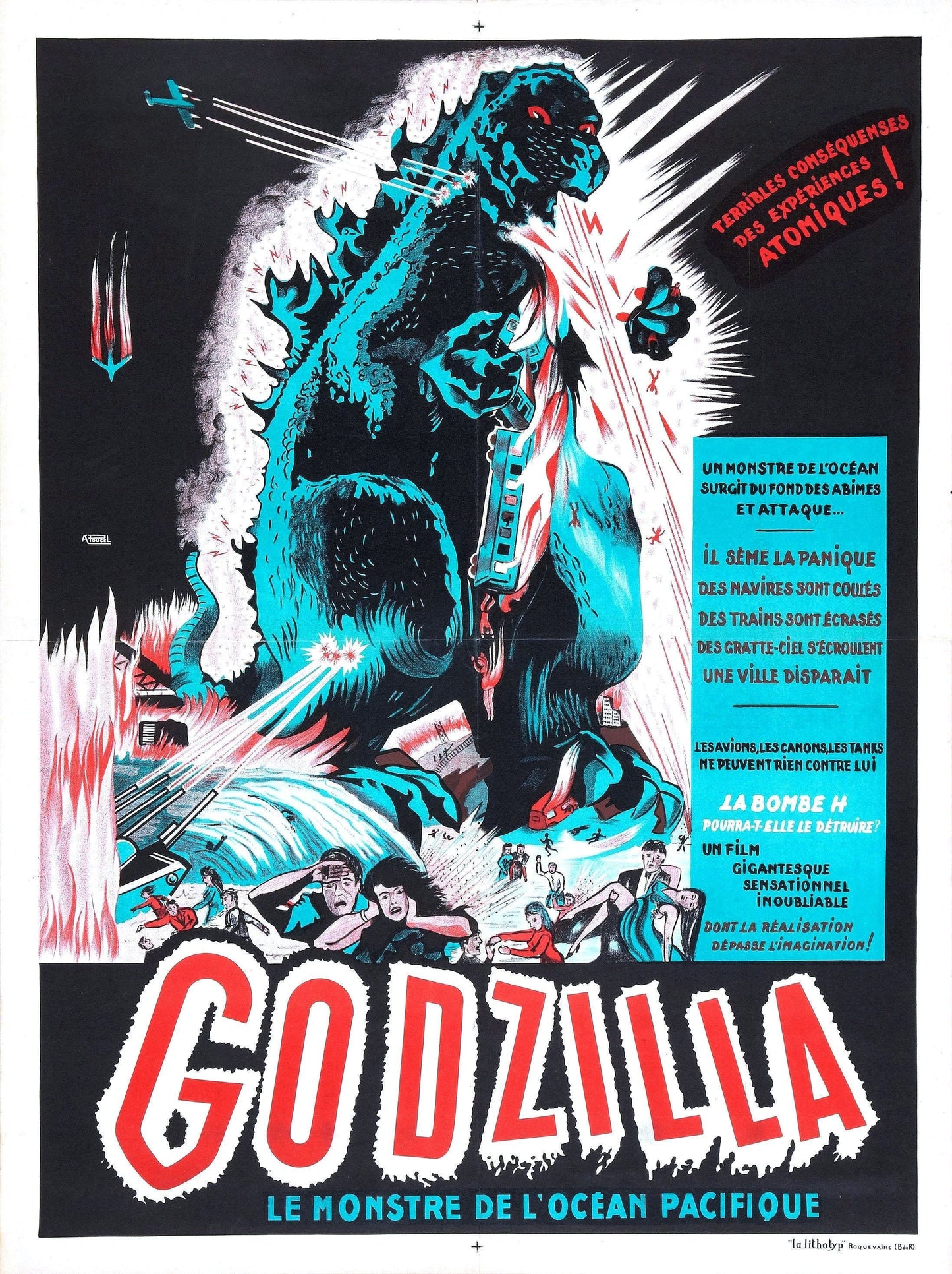 Godzilla, King of the Monsters! -- 11" x 17" Deluxe Poster Art Print || The Original Kaiju Monster Titan!