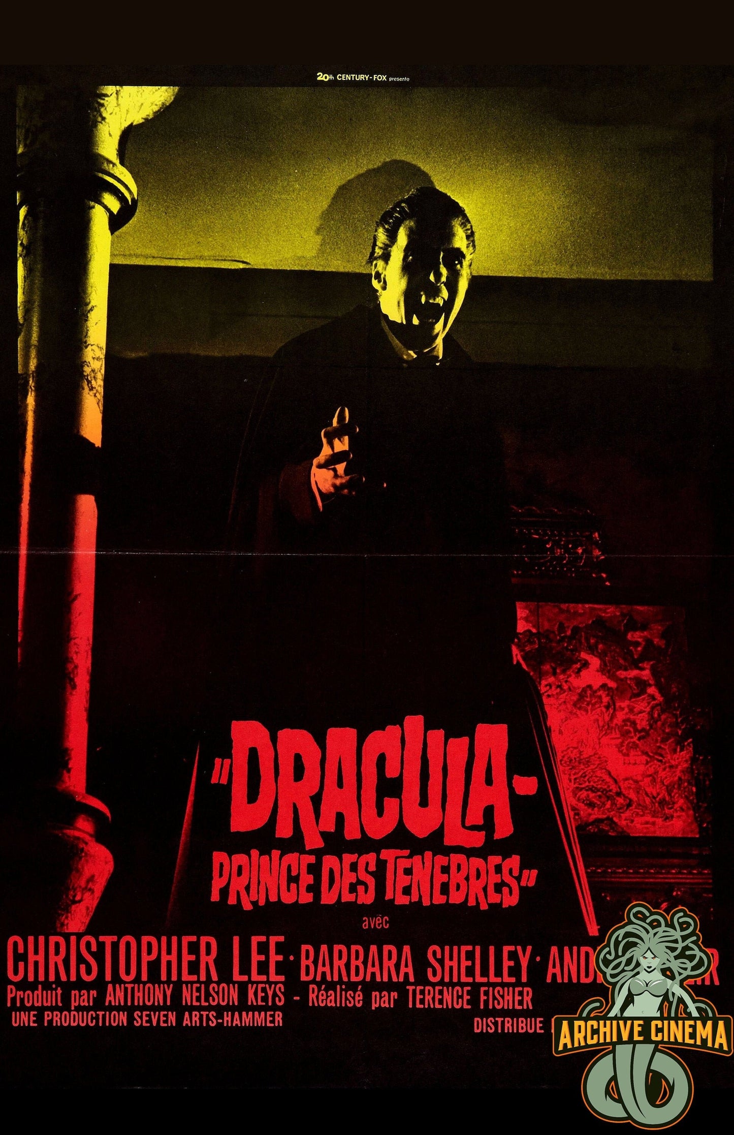 Dracula, Prince of Darkness -- 11" x 17" Deluxe Poster Art Print w/ Christopher Lee as Dracula!