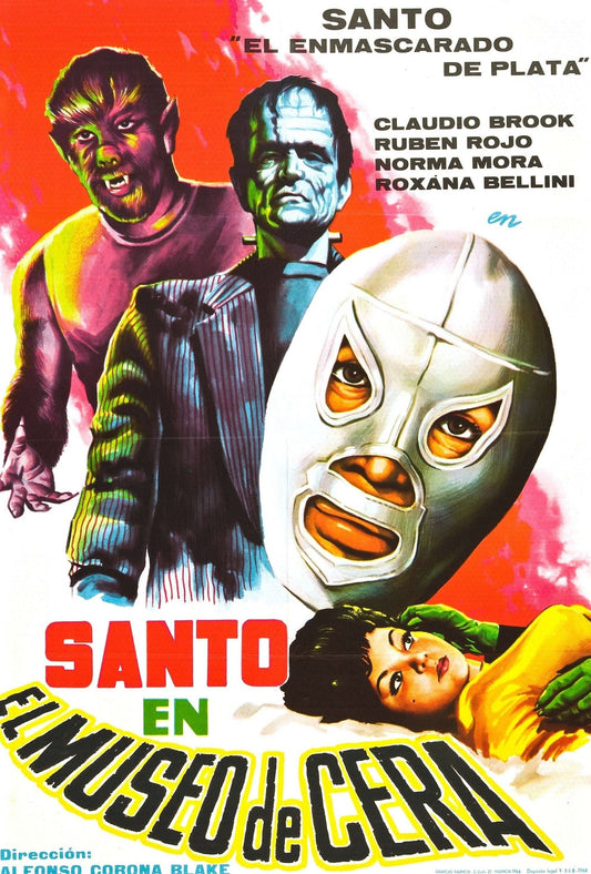 Santo in the Wax Museum --  11" x 17" Deluxe Poster Art Print || Lucha Libre!