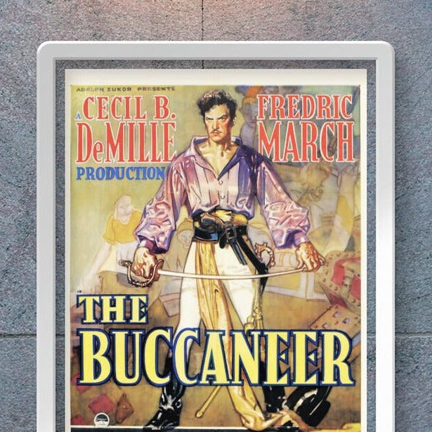 The Buccaneer -- 11" x 17" Deluxe Poster Art Print || Frederic March as the French Pirate Captain!