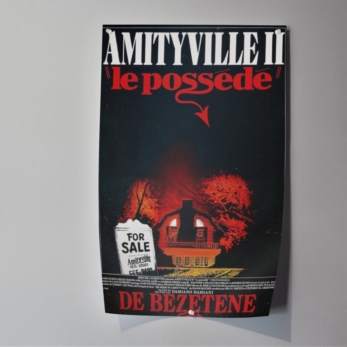 The Amityville Horror II -- 11" x 17" Deluxe Poster Art Print || Margot Kidder & James Brolin vs The Devil!