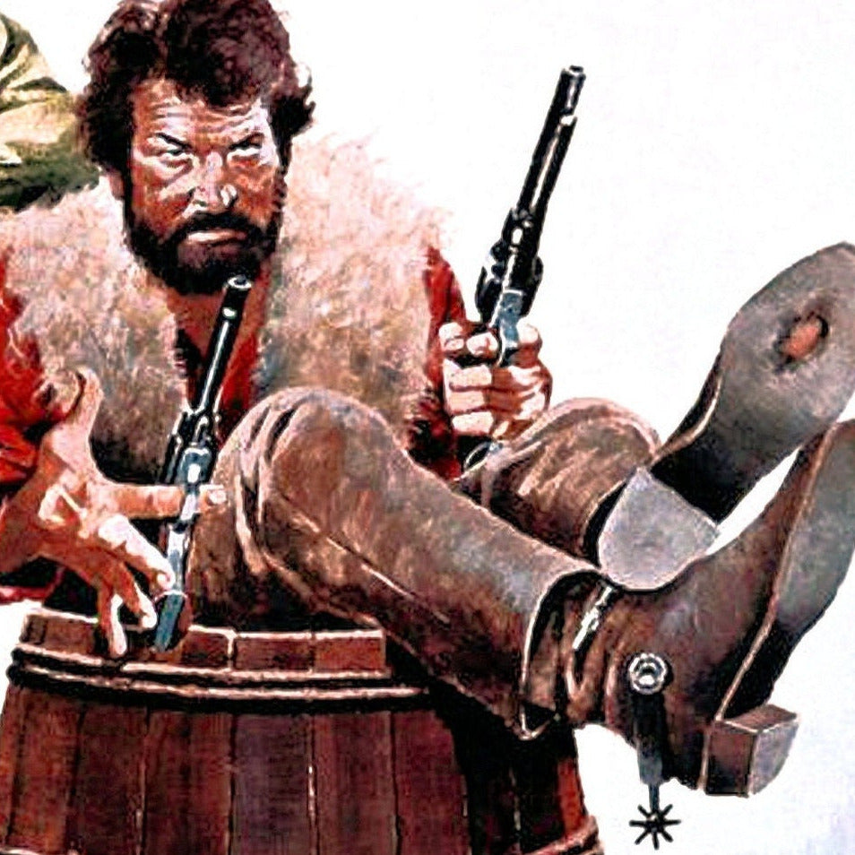 Ace High -- 11" x 17" Deluxe Poster Art Print || Bud Spencer! Terence Hill! Western Shenanigans Ensue!