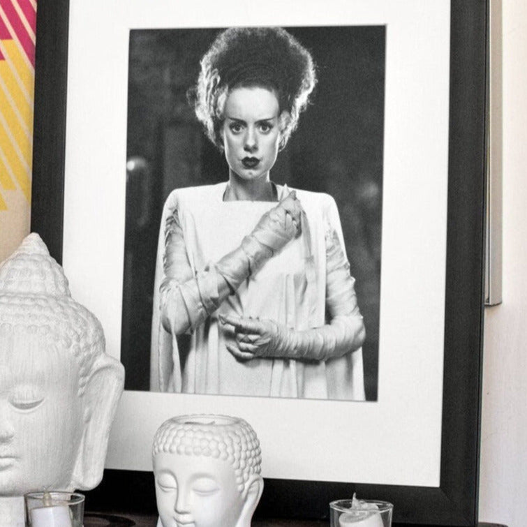 Bride of Frankenstein -- 8.5" x 11" Deluxe Wall Art Print || Elsa Lanchester as the Immortal Bride of Frankenstein!