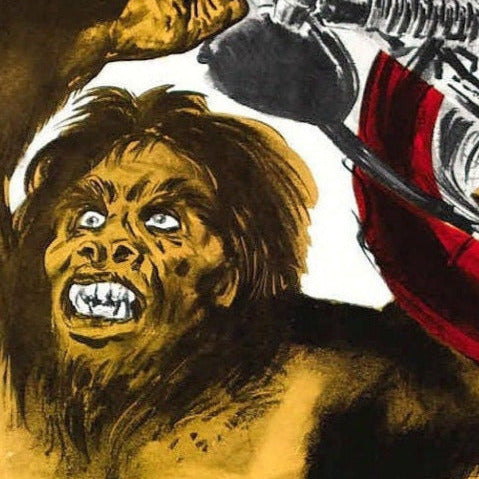 Bigfoot -- 11" x 17" Poster Art Print || Savage Sasquatch vs. John Carradine & Teen Bikers!