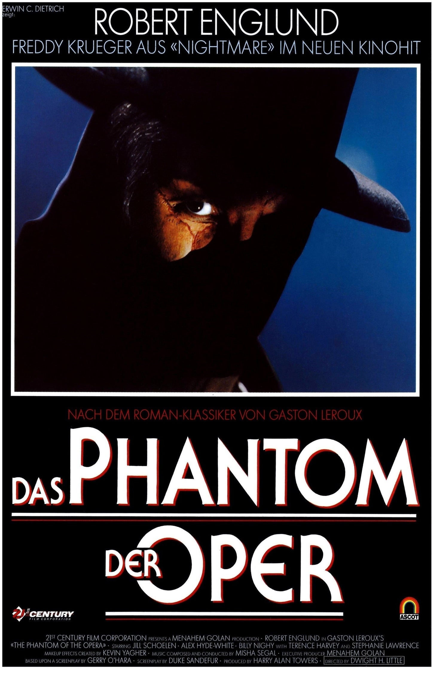 Phantom of the Opera -- 11" x 17" Deluxe Poster Art Print || Robert Englund as the Phantom!