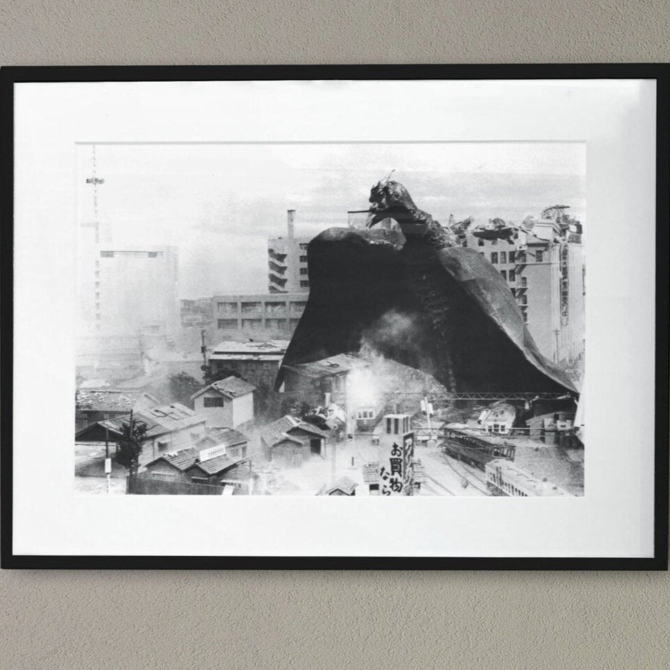 Rodan -- 8.5" x 11" Art Print || Flying Kaiju Creature Rodan Levels Tokyo!