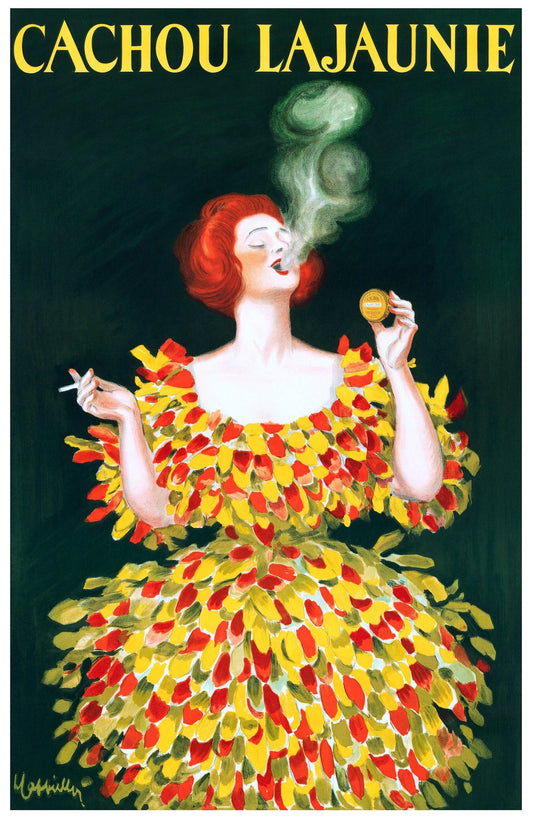 Cachou  Lajaunie -- 11" x 17" Deluxe Poster Art Print || Vintage Cigarette French Poster!