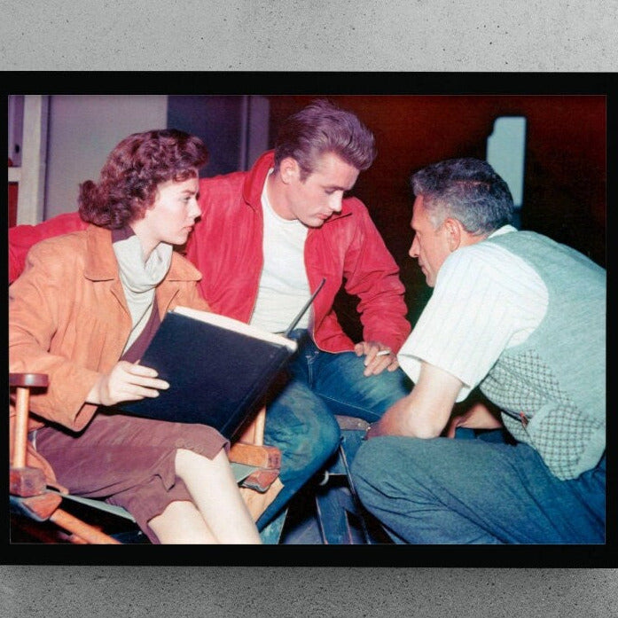 Nicholas Ray -- 8.5" x 11" Deluxe Wall Art Print || With Natalie Wood and James Dean