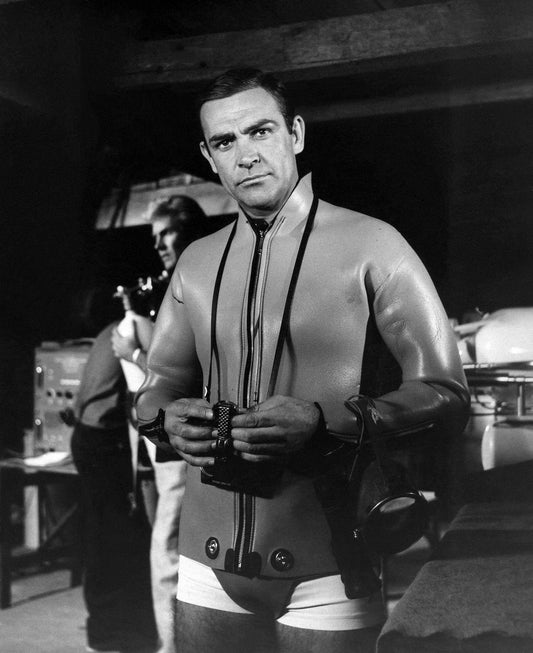 Sean Connery as 007 in 'Thunderball' -- 8.5" x 11" Deluxe Wall Art Print || Secret Agent James Bond!