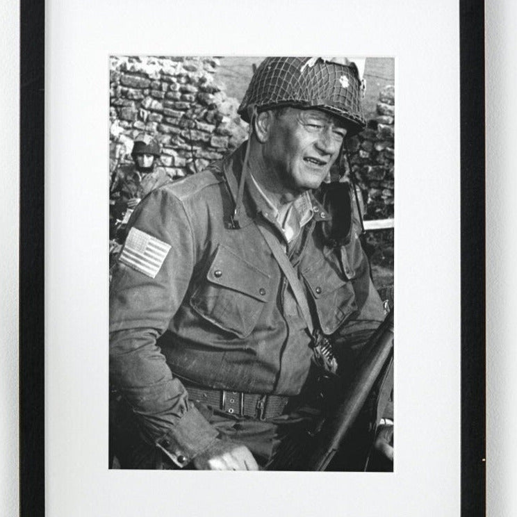 Longest Day, The -- 8.5" x 11" Deluxe Wall Art Print || John Wayne in Heroic WW2 Normandy Remembrance!