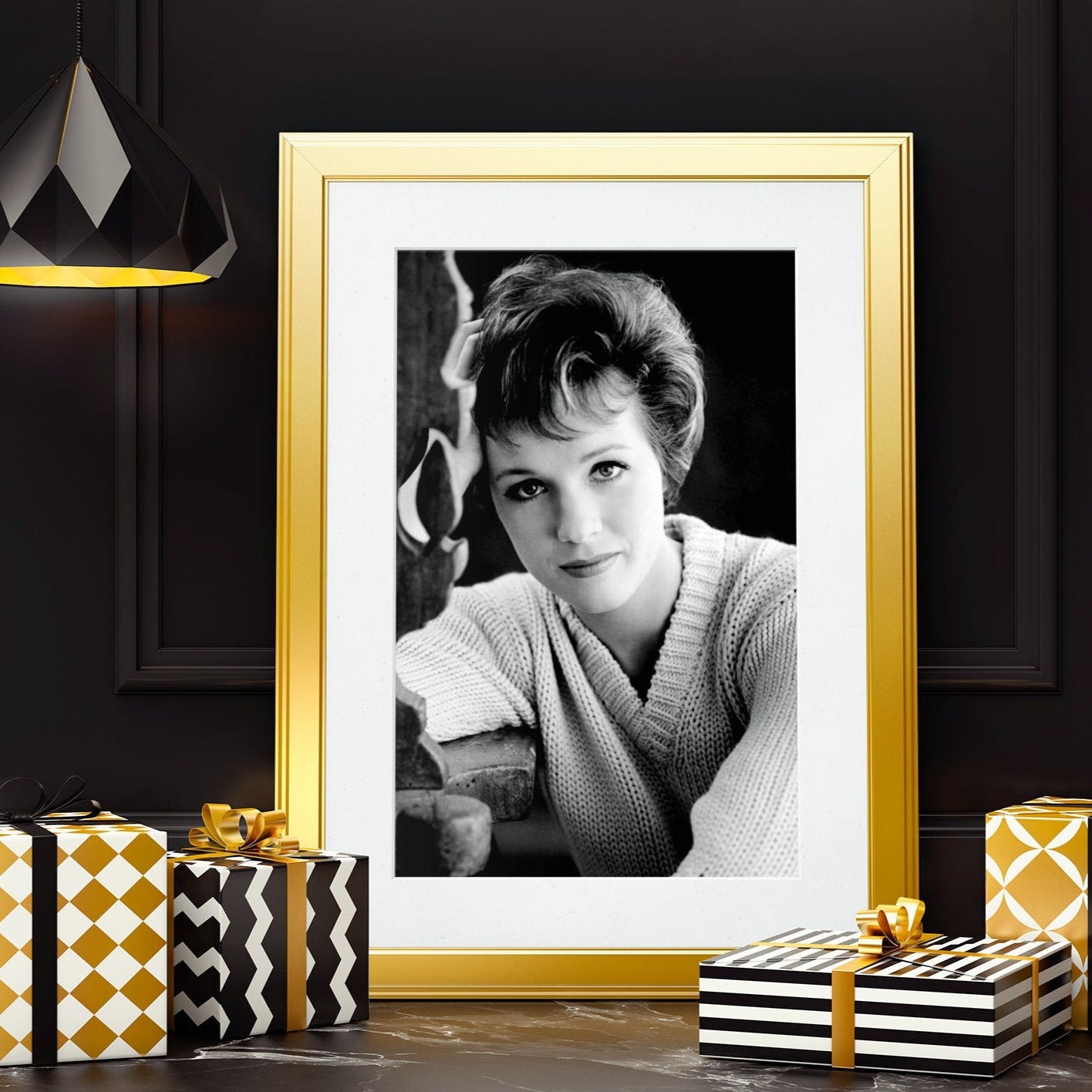 Julie Andrews -- 8.5" x 11" Deluxe Art Print || Gorgeous Reflective Shot of Lady Andrews!