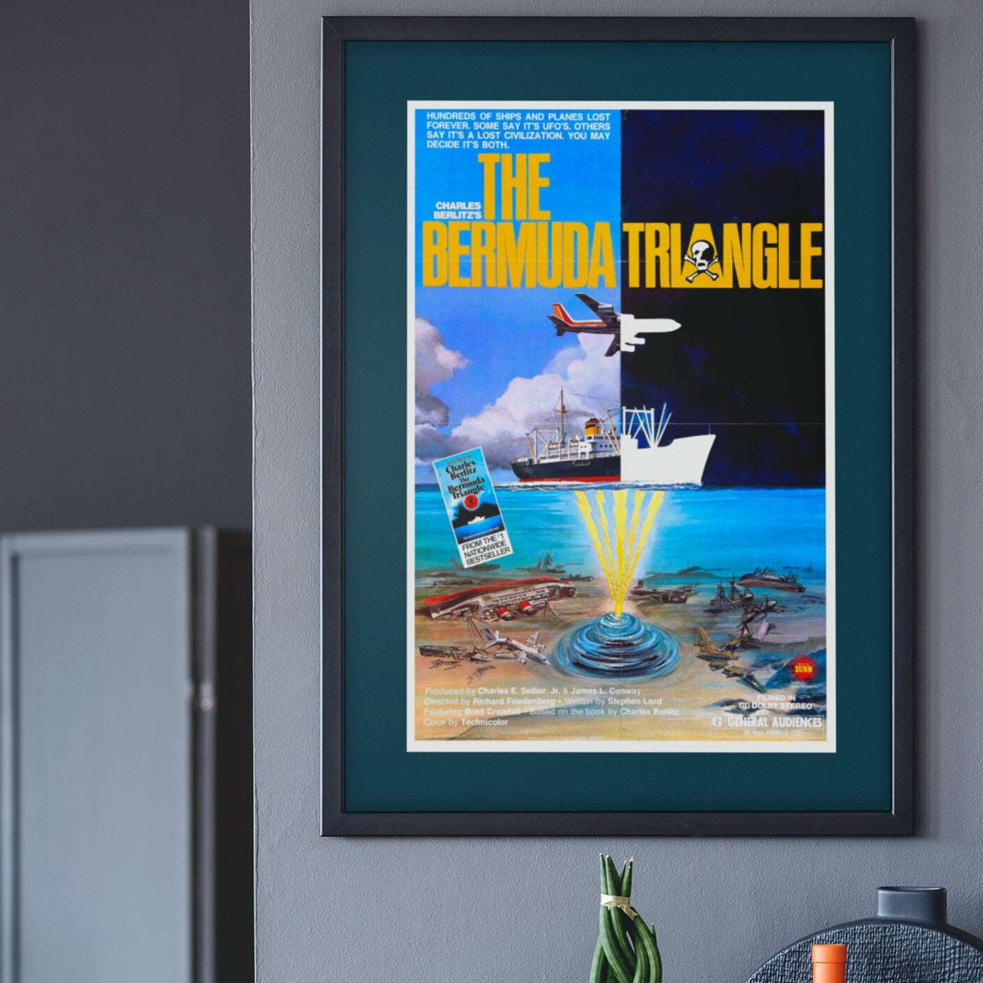 The Bermuda Triangle -- 11" x 17" Deluxe Poster Art Print || UFOs, Devil's Triangle, Bigfoot & Beyond!