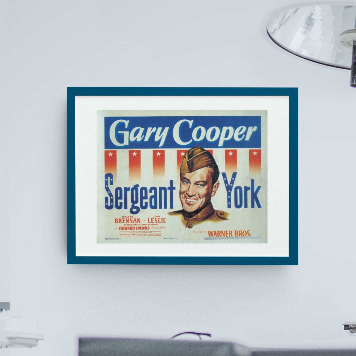 Sergeant York -- 8.5" x 11" Deluxe Wall Art Print || Gary Cooper in Beloved Role! Vibrant Colors!