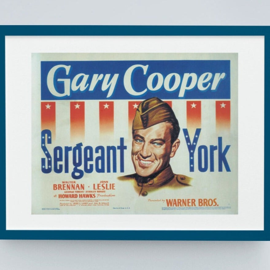 Sergeant York -- 8.5" x 11" Deluxe Wall Art Print || Gary Cooper in Beloved Role! Vibrant Colors!