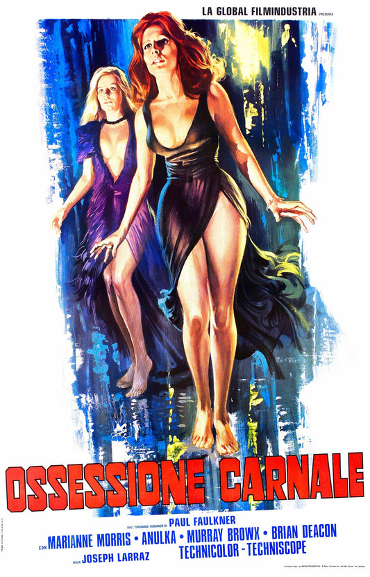 Vampyres -- 11" x 17" Deluxe Poster Art Print || Seductive Vampire Lesbians!