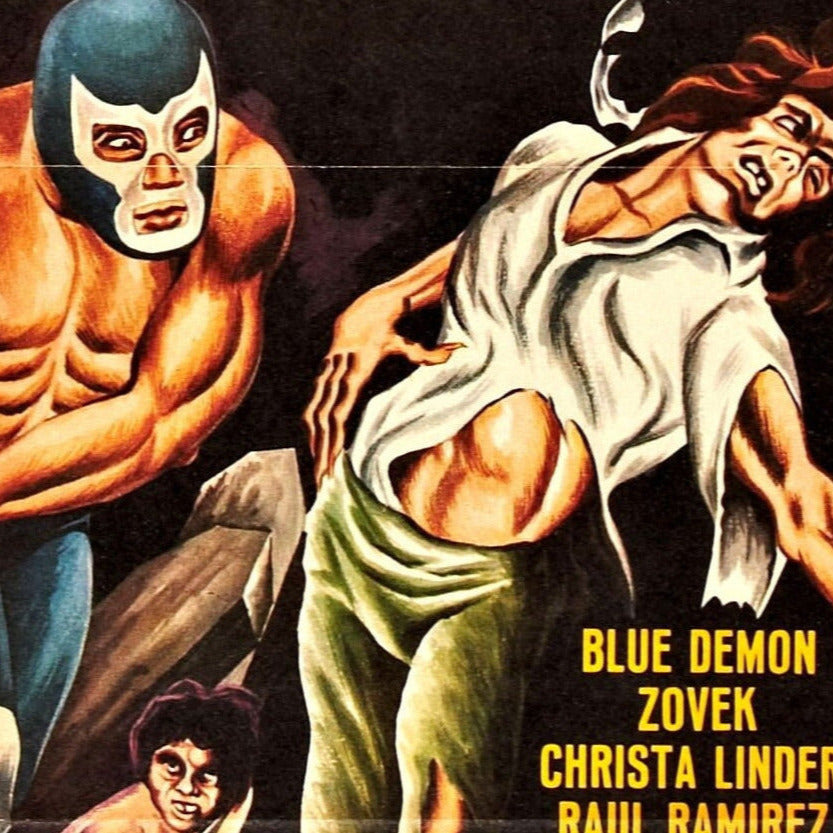 Blue Demon: Invasion of the Dead -- 11" x 17" Deluxe Poster Art Print || Blue Demon! Zovek!