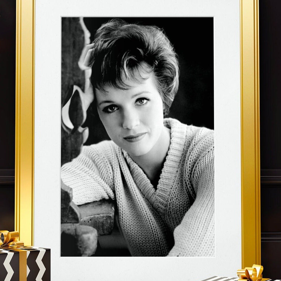 Julie Andrews -- 8.5" x 11" Deluxe Art Print || Gorgeous Reflective Shot of Lady Andrews!