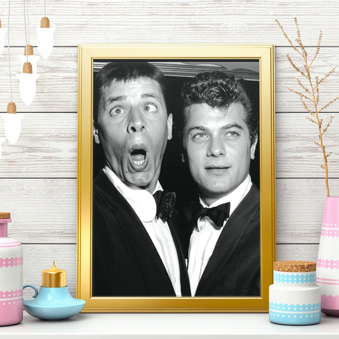 Jerry Lewis & Tony Curtis -- Deluxe 8.5" x 11" Art Print || Two Jokers in Search of a Full Deck!