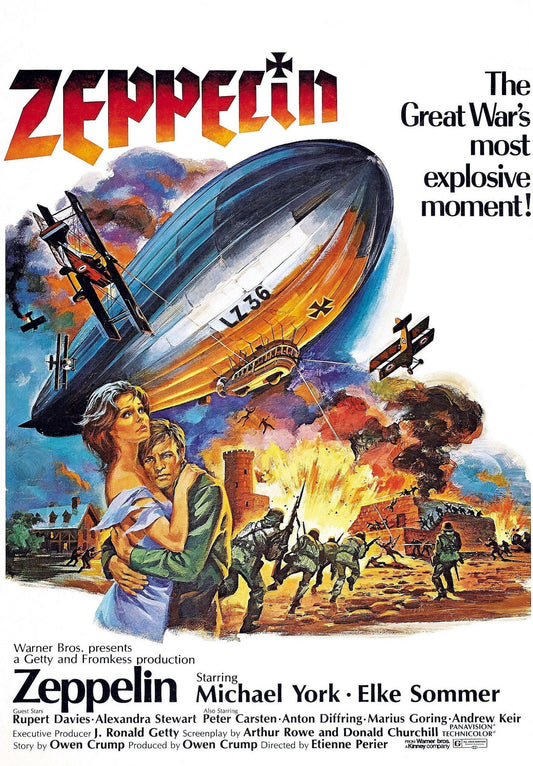 Zeppelin -- 11" x 17" Deluxe Poster Art Print || German Air Force vs. the Free World!