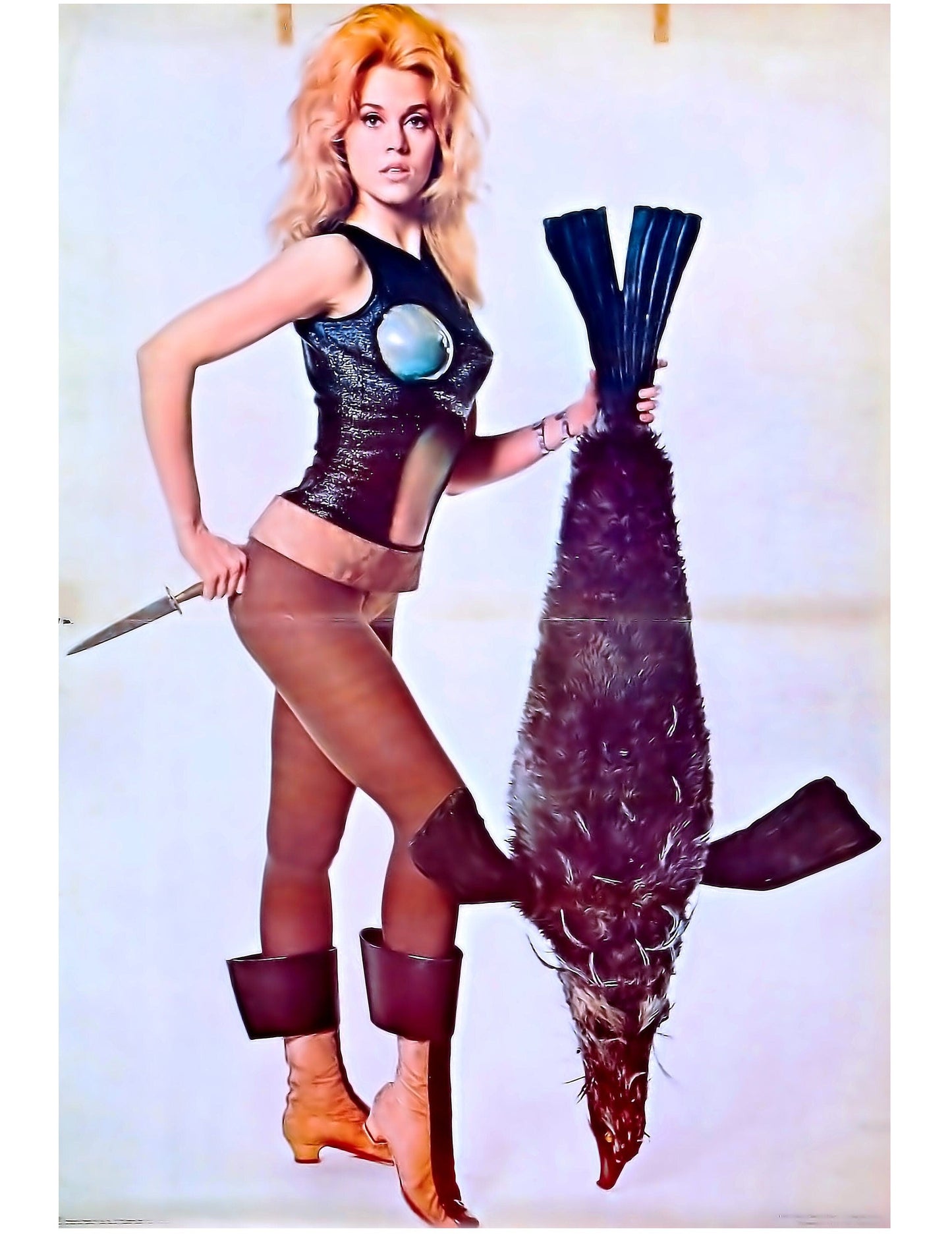 Barbarella -- 8.5" x 11" Deluxe Wall Art Print || Jane Fonda Pin-Up! "Love!"