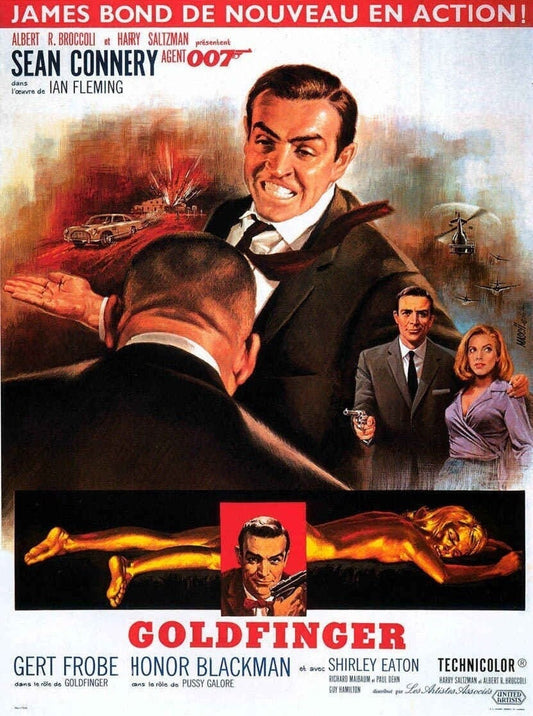 Goldfinger -- 8.5" x 11" Deluxe Art Print || Bond 007 Slaps Odd Job!