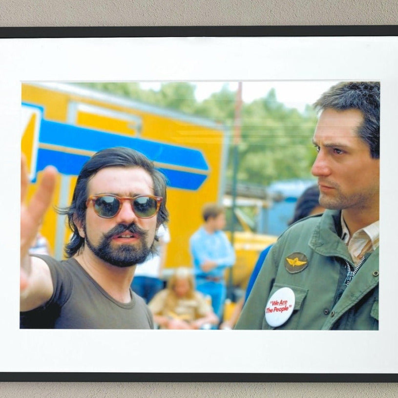 Martin Scorsese & Robert De Niro -- 8.5" x 11" Deluxe Art Print || On the Set of 'Taxi Driver'!