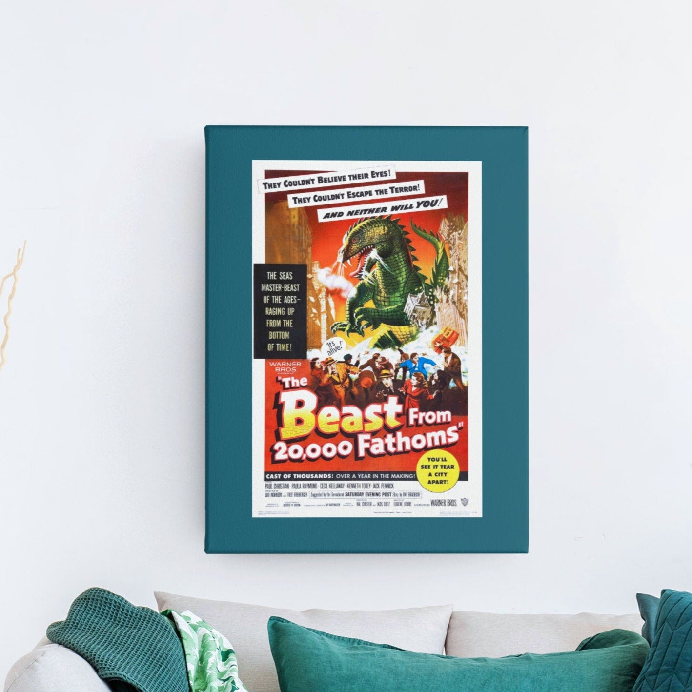 Beast from 20,000 Fathoms -- Deluxe 11" x 17" Poster Art Print || Ray Harryhausen Beast in Stop Motion SF Classic!