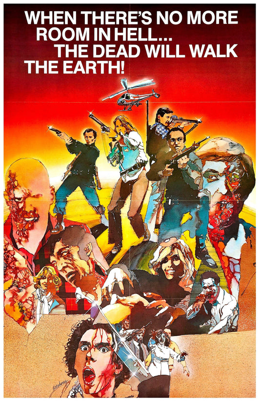 Dawn of the Dead -- Deluxe 11" x 17" Poster Art Print || George Romero Sequel to his Original Zombie Shockfest!