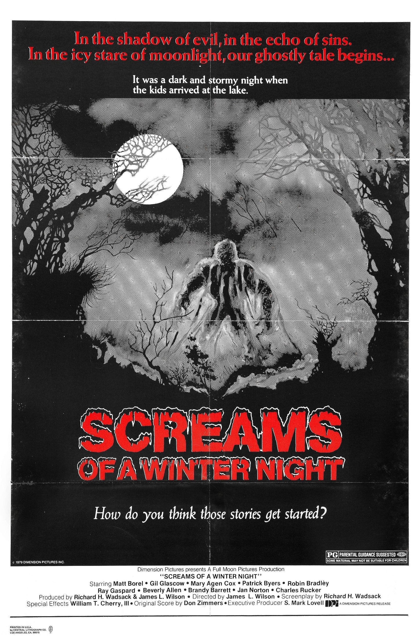 Screams of a Winter Night -- 11" x 17" Deluxe Poster Art Print | Southern Sasquatch AKA Moss Man!