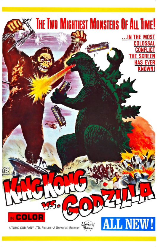 King Kong vs Godzilla -- 11" x 17" Deluxe Poster Art Print || King Kong! Godzilla, King of the Monsters! Kaiju Battle Royale!