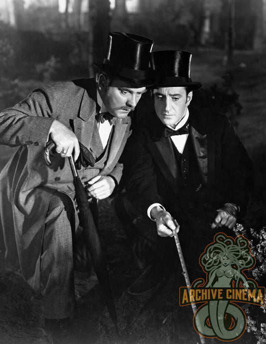 Adventures of Sherlock Holmes -- Deluxe 8.5" x 11" Wall Art Print | Basil Rathbone! The Game Is A'Foot, Watson!