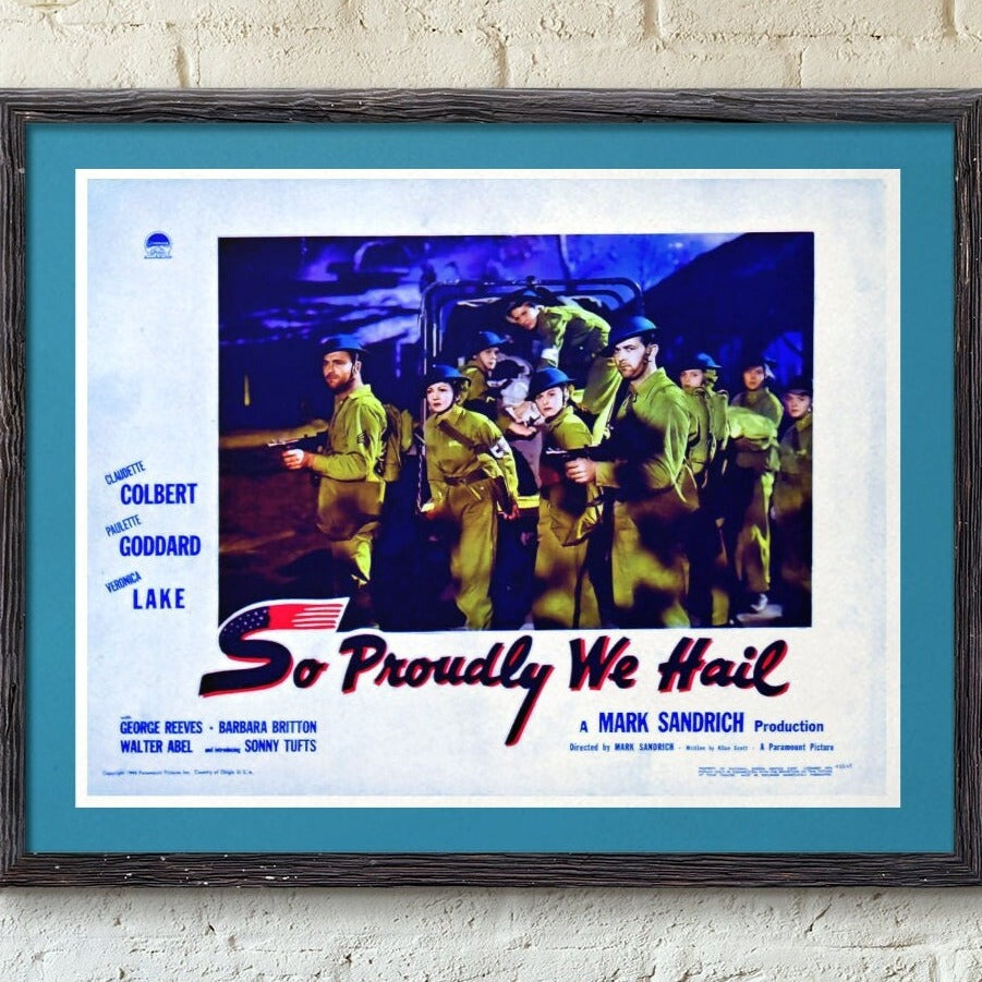 So Proudly We Hail -- 8.5" x 11" Art Print || Soldiers Huddled Before WW2 Combat! Somber, but Respectful, Wall Decor!