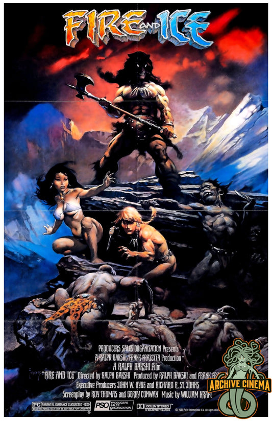 Fire & Ice -- 11" x 17" Deluxe Poster Art Print || Frank Frazetta and Ralph Bakshi!