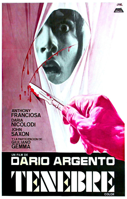 Tenebrae -- 11" x 17" Deluxe Poster Art Print || Dario Argento Horror Giallo!