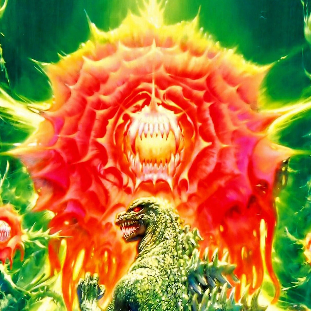 Godzilla vs Biollante -- Deluxe 11" x 17" Poster Art Print || Spectacular Kaiju Action! Godzilla! Biollante! Who Wins? Who... DIES?