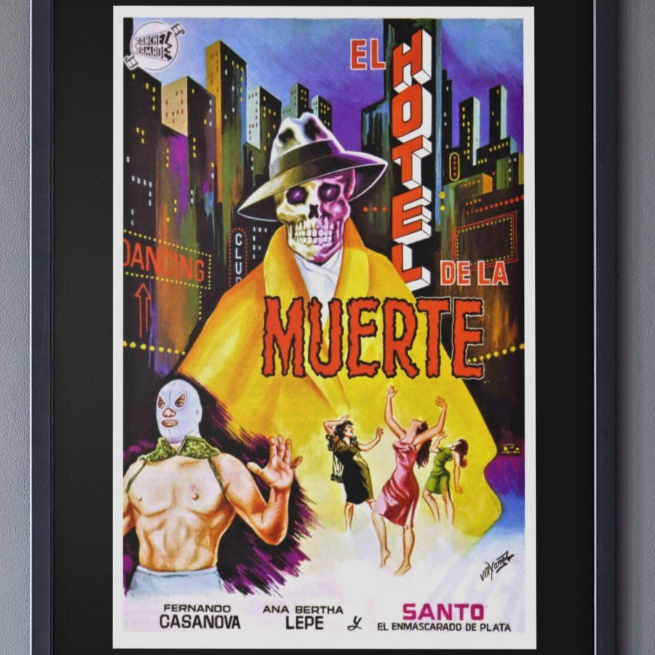 Santo vs Dr. Death -- 11" x 17" Deluxe Poster Art Print || Lucha Libre!